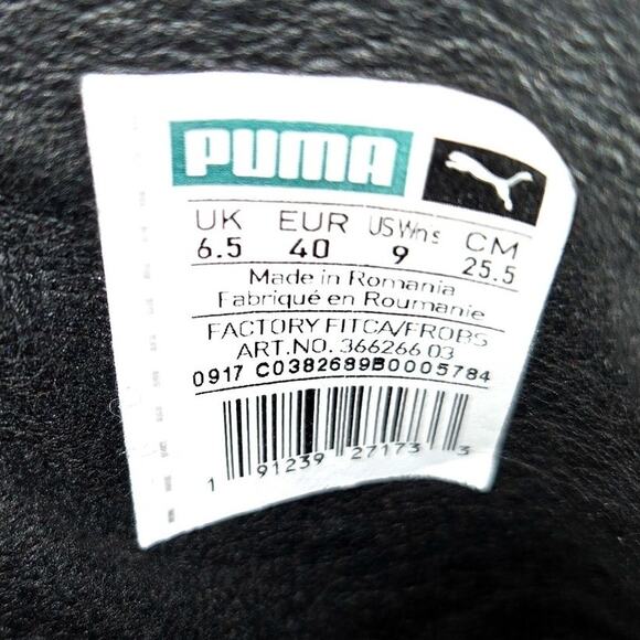 PUMA 9 Black Women's Ankle Boots 2 Inch Platform Heavy Quality Shoe - Picture 4 of 9